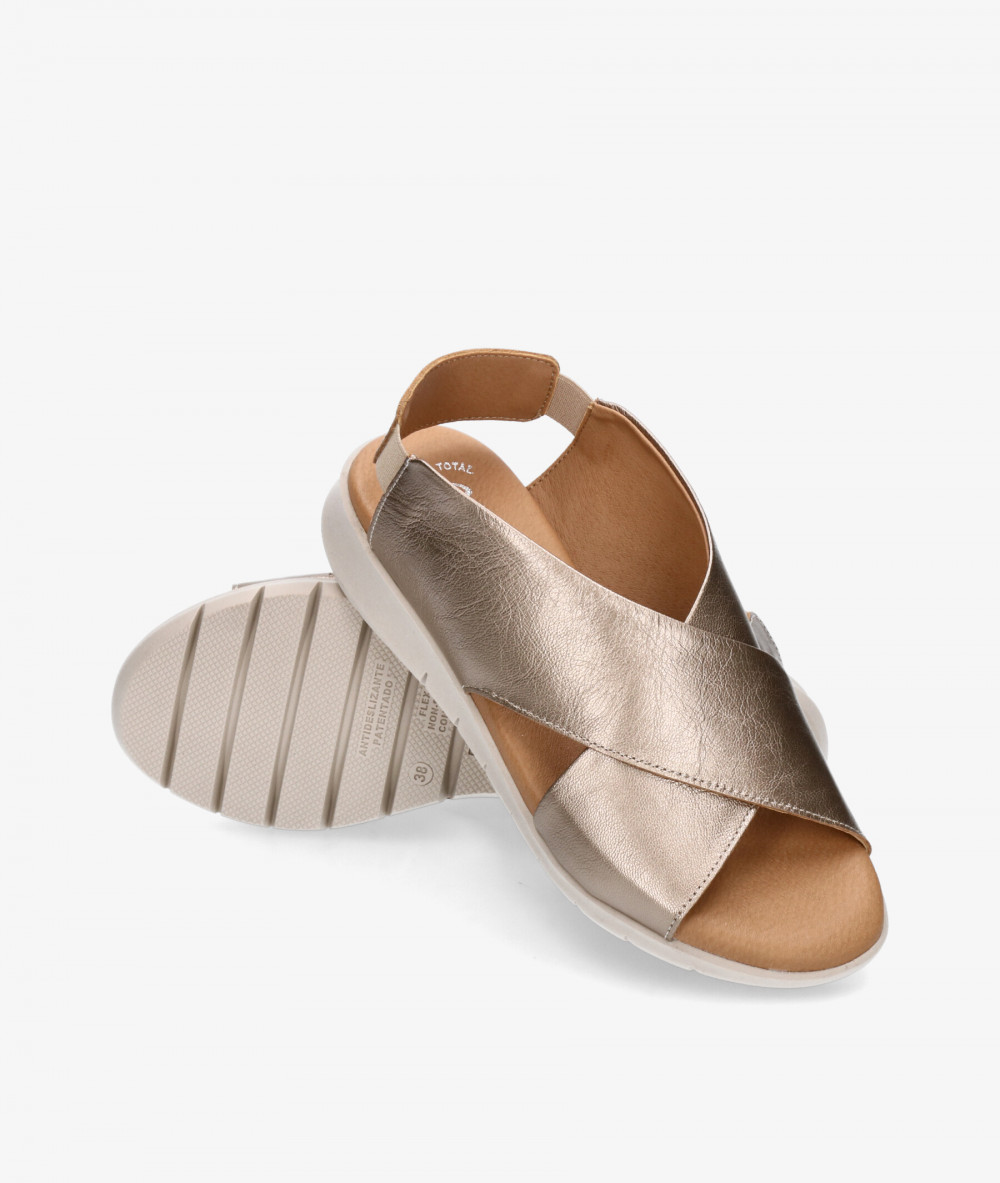 Valeria´s Sandals  1023 in taupe metallic Valeria´s Sandals  1023 in taupe metallic