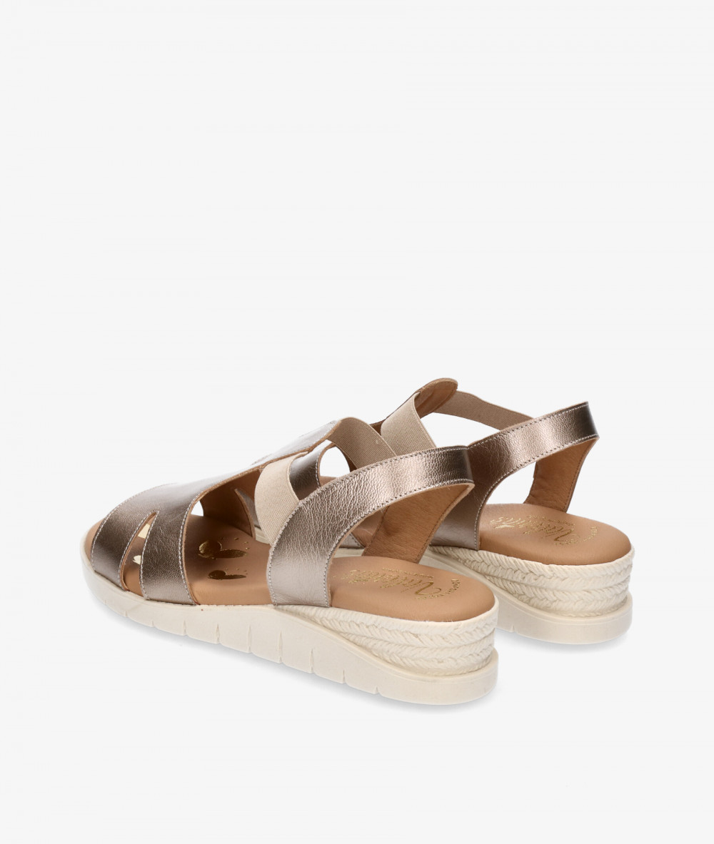 Valeria´s Sandals  1025 in taupe metallic Valeria´s Sandals  1025 in taupe metallic