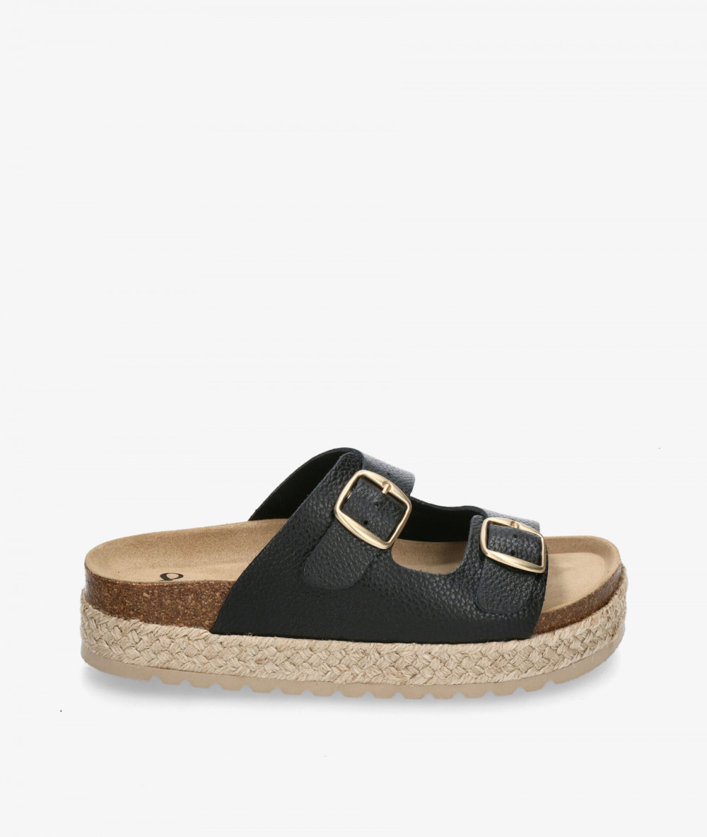 Sandalias bloom&you  NENUFAR DOBLE en negro Sandalias bloom&you  NENUFAR DOBLE en negro