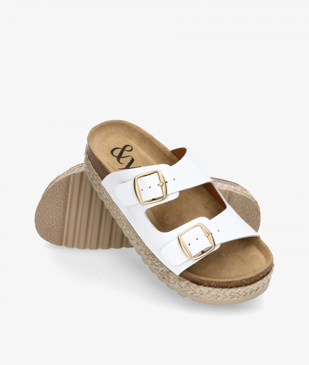 Sandalias bloom&you  NENUFAR DOBLE en blanco Sandalias bloom&you  NENUFAR DOBLE en blanco