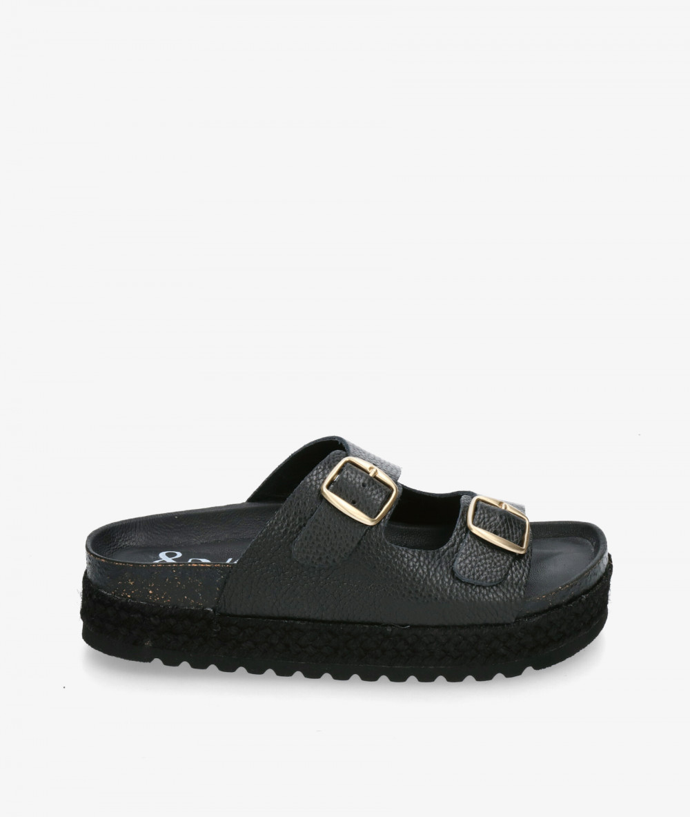 Sandalias bloom&you  NENUFAR DOBLE en negro Sandalias bloom&you  NENUFAR DOBLE en negro