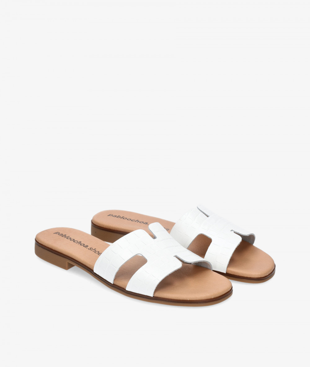 Sandalias pabloochoa.shoes  1842 en blanco coco Sandalias pabloochoa.shoes  1842 en blanco coco