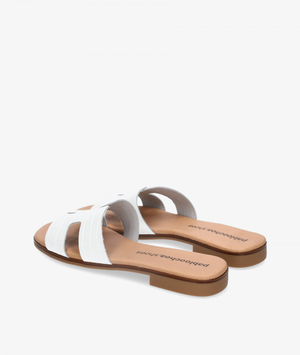 Sandalias pabloochoa.shoes  1842 en blanco coco Sandalias pabloochoa.shoes  1842 en blanco coco