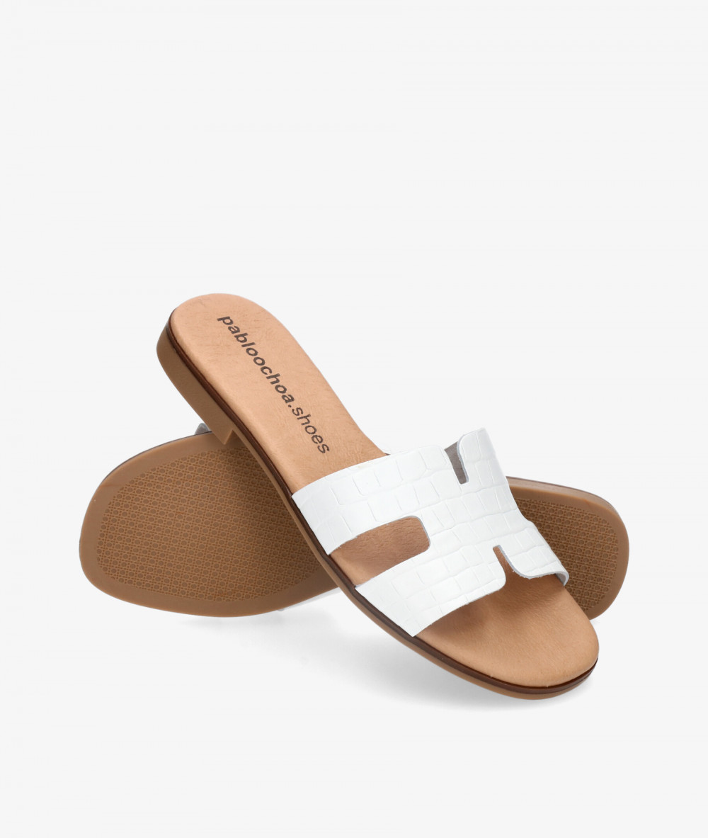 Sandalias pabloochoa.shoes  1842 en blanco coco Sandalias pabloochoa.shoes  1842 en blanco coco