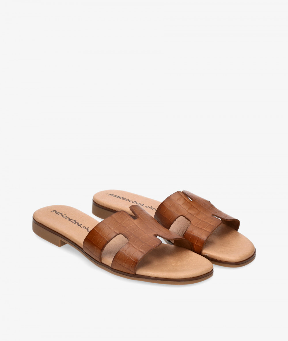 Sandalias pabloochoa.shoes  1842 en coco cuero Sandalias pabloochoa.shoes  1842 en coco cuero