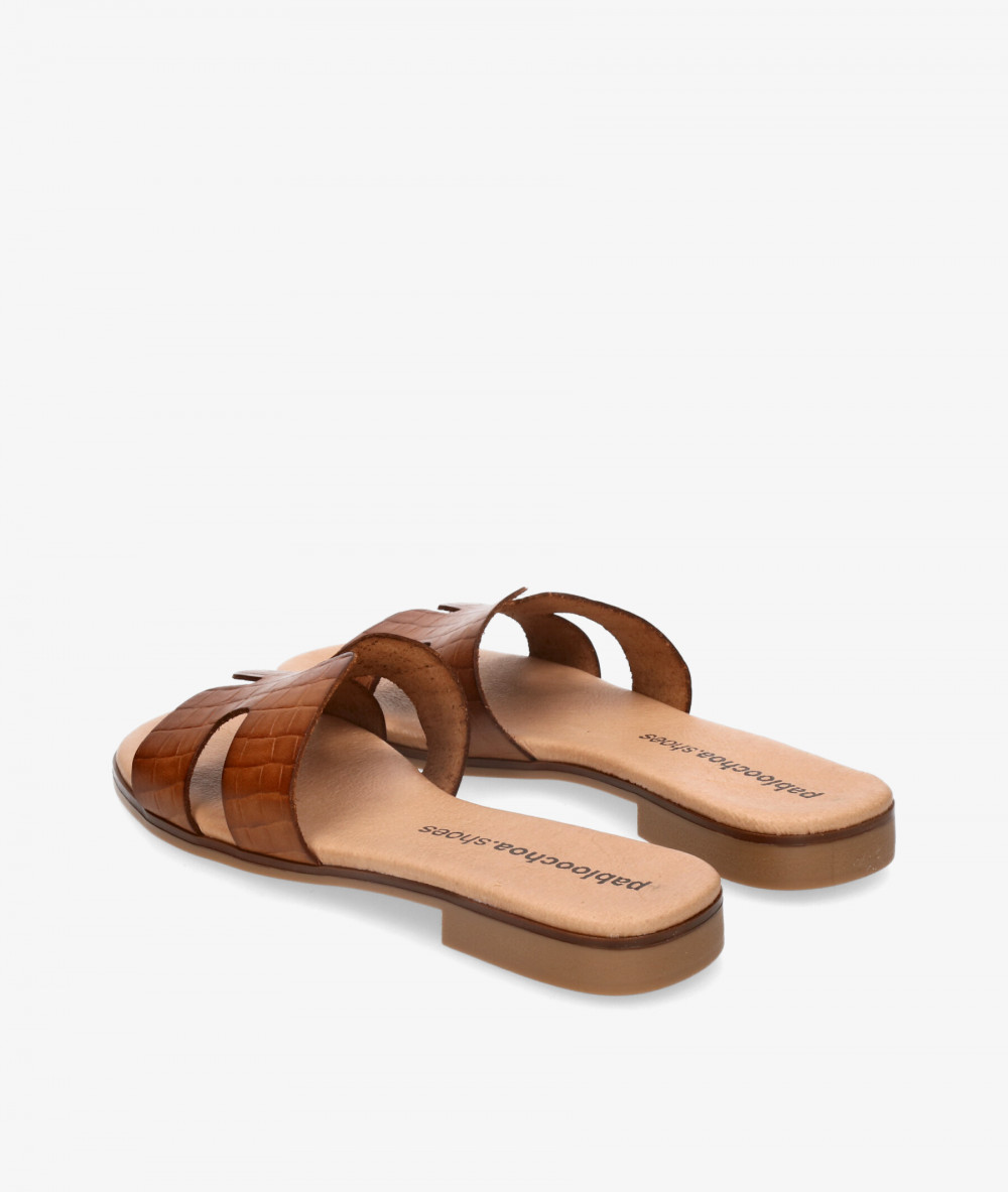 Sandalias pabloochoa.shoes  1842 en coco cuero Sandalias pabloochoa.shoes  1842 en coco cuero