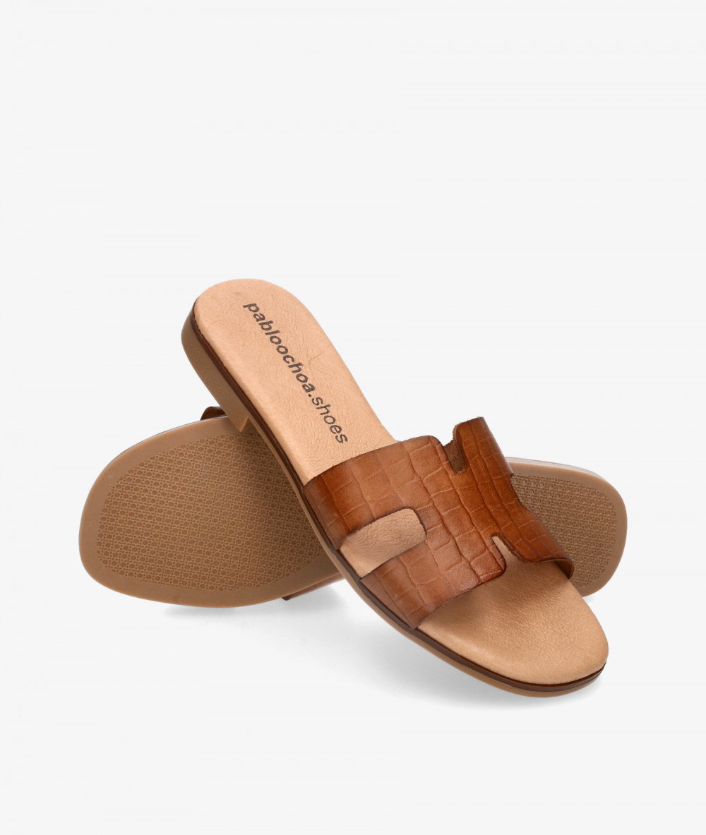 Sandalias pabloochoa.shoes  1842 en coco cuero Sandalias pabloochoa.shoes  1842 en coco cuero