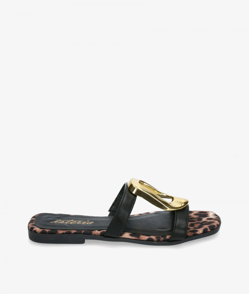 Sandalias ISTERIA  25098 en negro Sandalias ISTERIA  25098 en negro