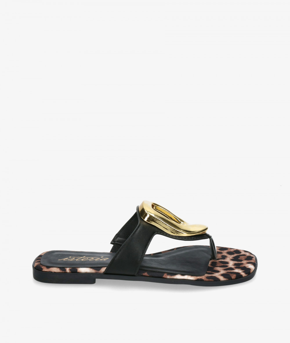 Sandalias ISTERIA  25099 en negro Sandalias ISTERIA  25099 en negro