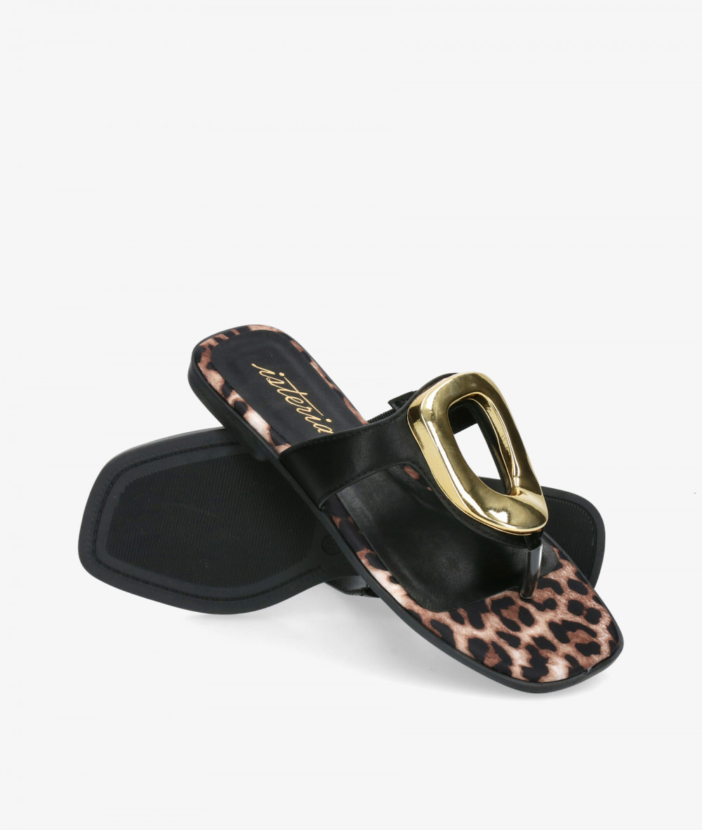 Sandalias ISTERIA  25099 en negro Sandalias ISTERIA  25099 en negro