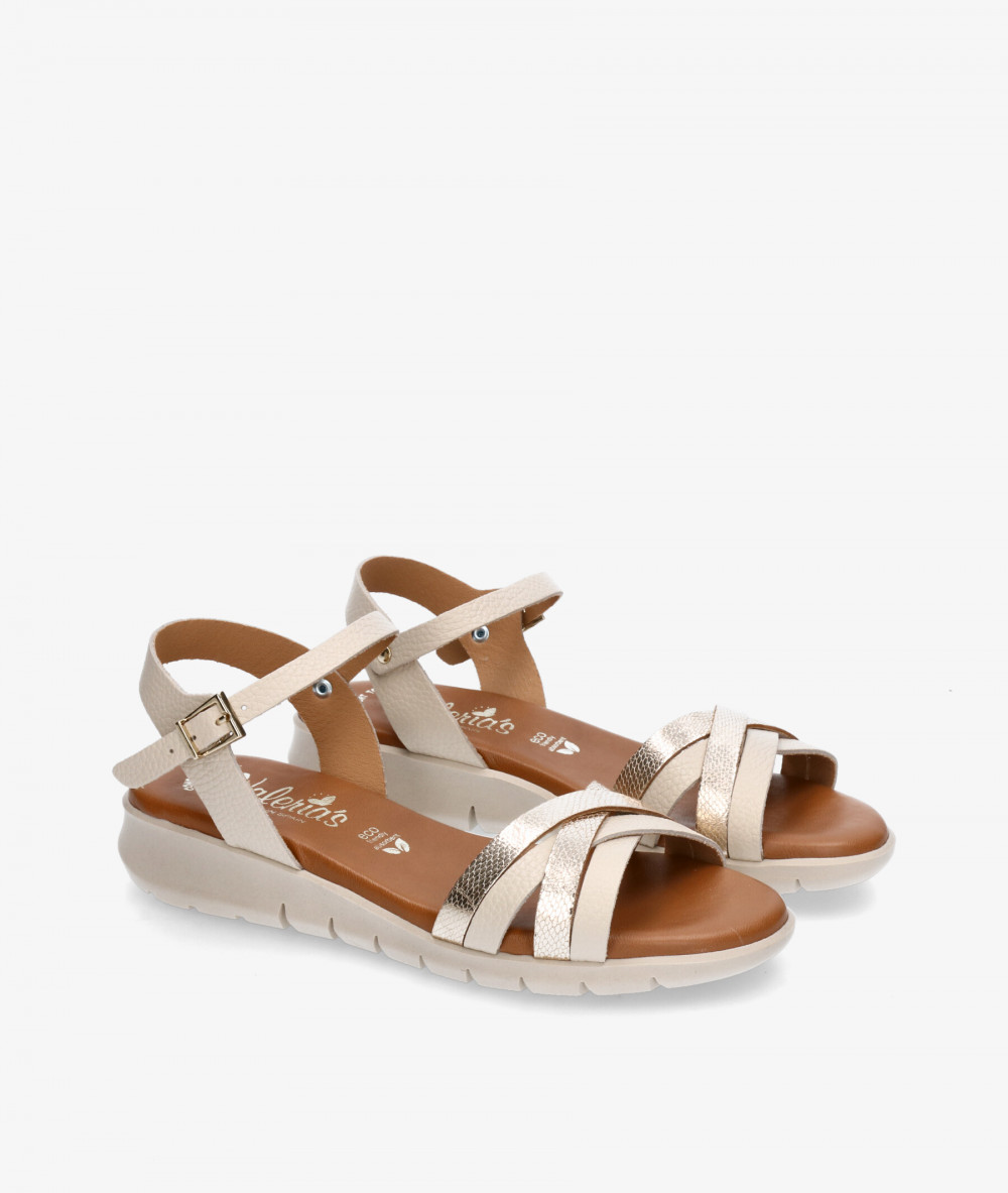 Sandalias Valeria´s  2022 en hueso Sandalias Valeria´s  2022 en hueso