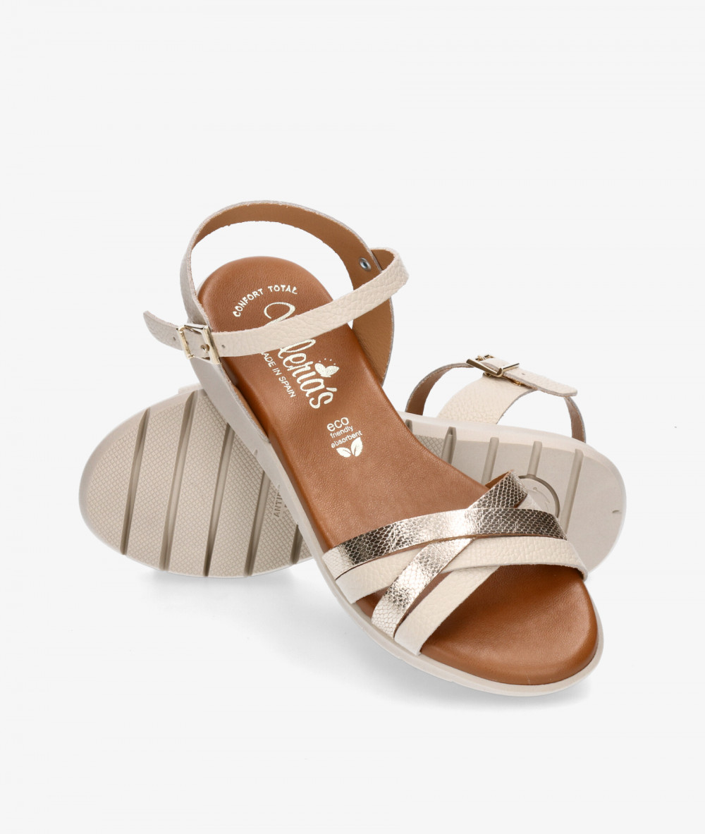 Sandalias Valeria´s  2022 en hueso Sandalias Valeria´s  2022 en hueso