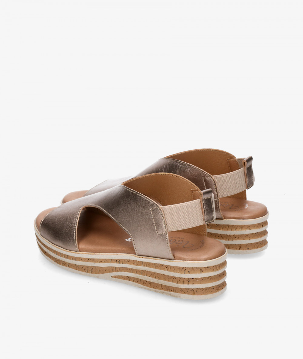 Valeria´s Sandals  1947 in taupe metallic Valeria´s Sandals  1947 in taupe metallic