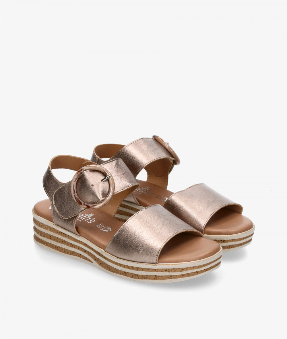 Valeria´s Sandals  1945 in taupe metallic Valeria´s Sandals  1945 in taupe metallic