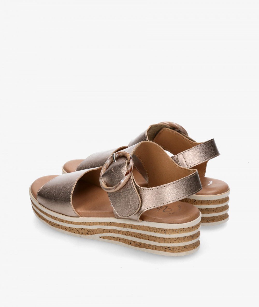 Valeria´s Sandals  1945 in taupe metallic Valeria´s Sandals  1945 in taupe metallic