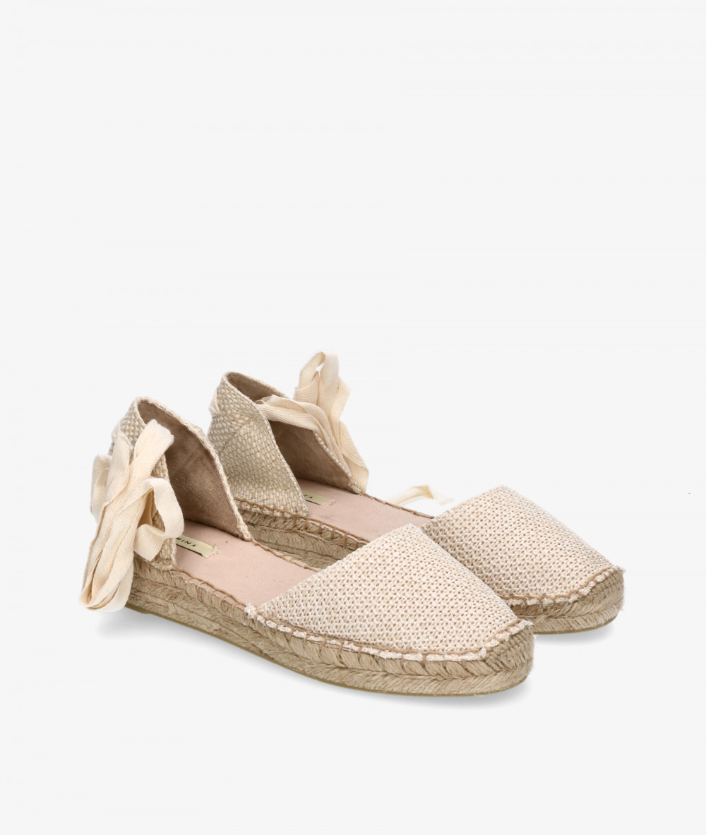 Alpargatas CORINA  M5422 en hueso Alpargatas CORINA  M5422 en hueso