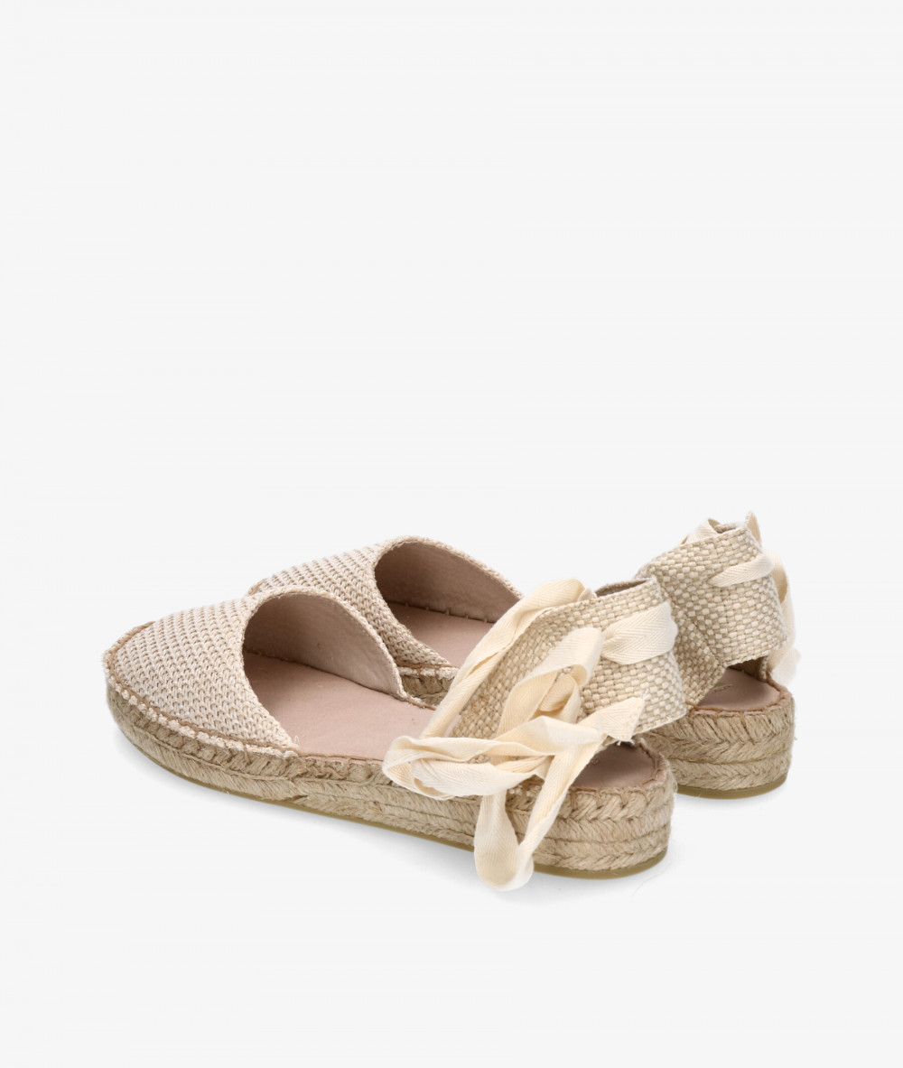 Alpargatas CORINA  M5422 en hueso Alpargatas CORINA  M5422 en hueso
