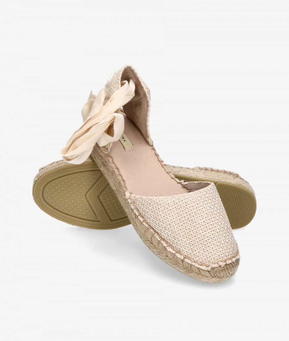 Alpargatas CORINA  M5422 en hueso Alpargatas CORINA  M5422 en hueso