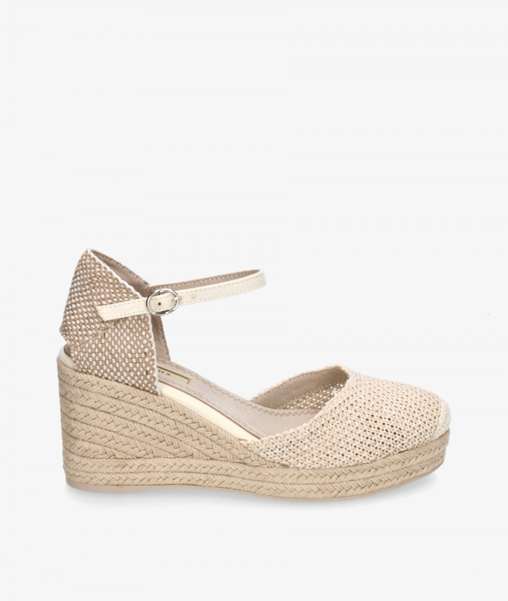 Alpargatas CORINA  M5390 en hueso Alpargatas CORINA  M5390 en hueso