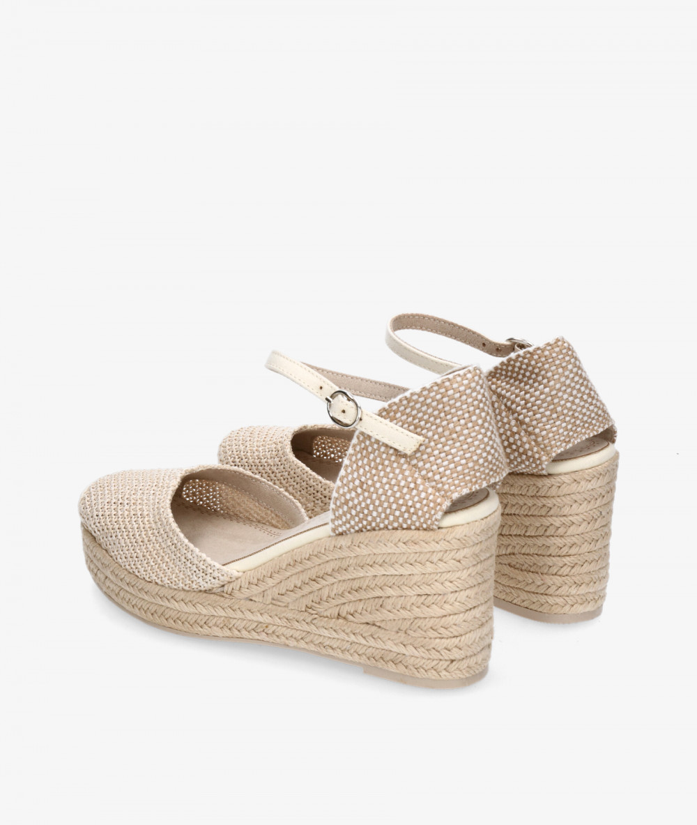 Alpargatas CORINA  M5390 en hueso Alpargatas CORINA  M5390 en hueso