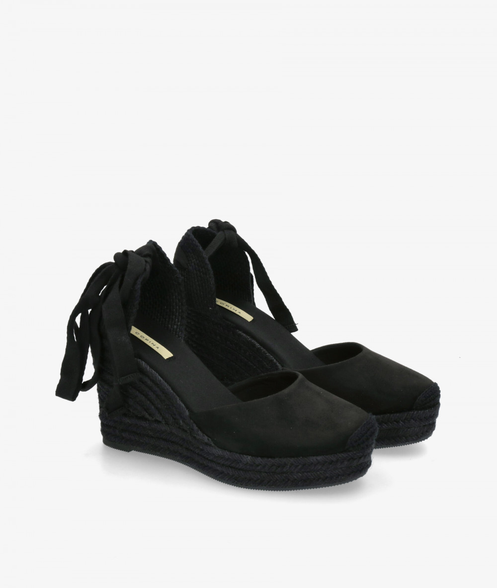 Alpargatas CORINA  M5388 en negro Alpargatas CORINA  M5388 en negro