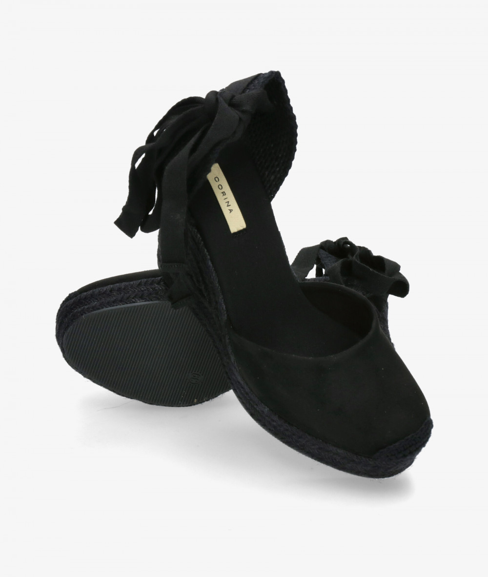 Alpargatas CORINA  M5388 en negro Alpargatas CORINA  M5388 en negro