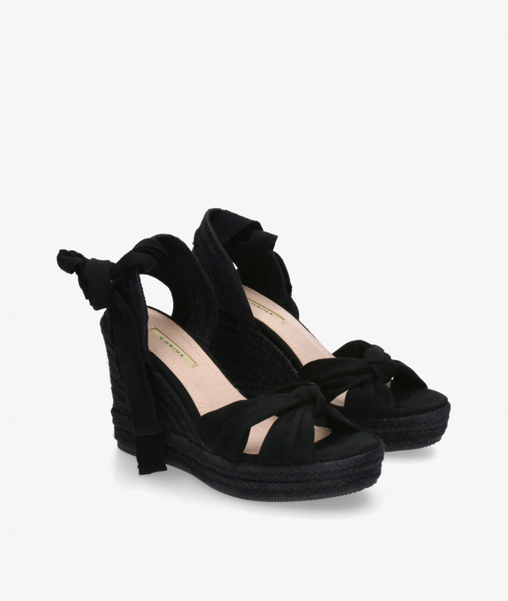 Alpargatas CORINA  M5400 en negro Alpargatas CORINA  M5400 en negro