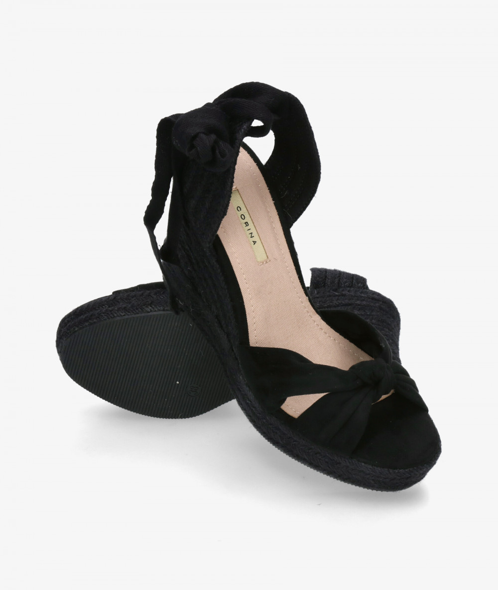 Alpargatas CORINA  M5400 en negro Alpargatas CORINA  M5400 en negro