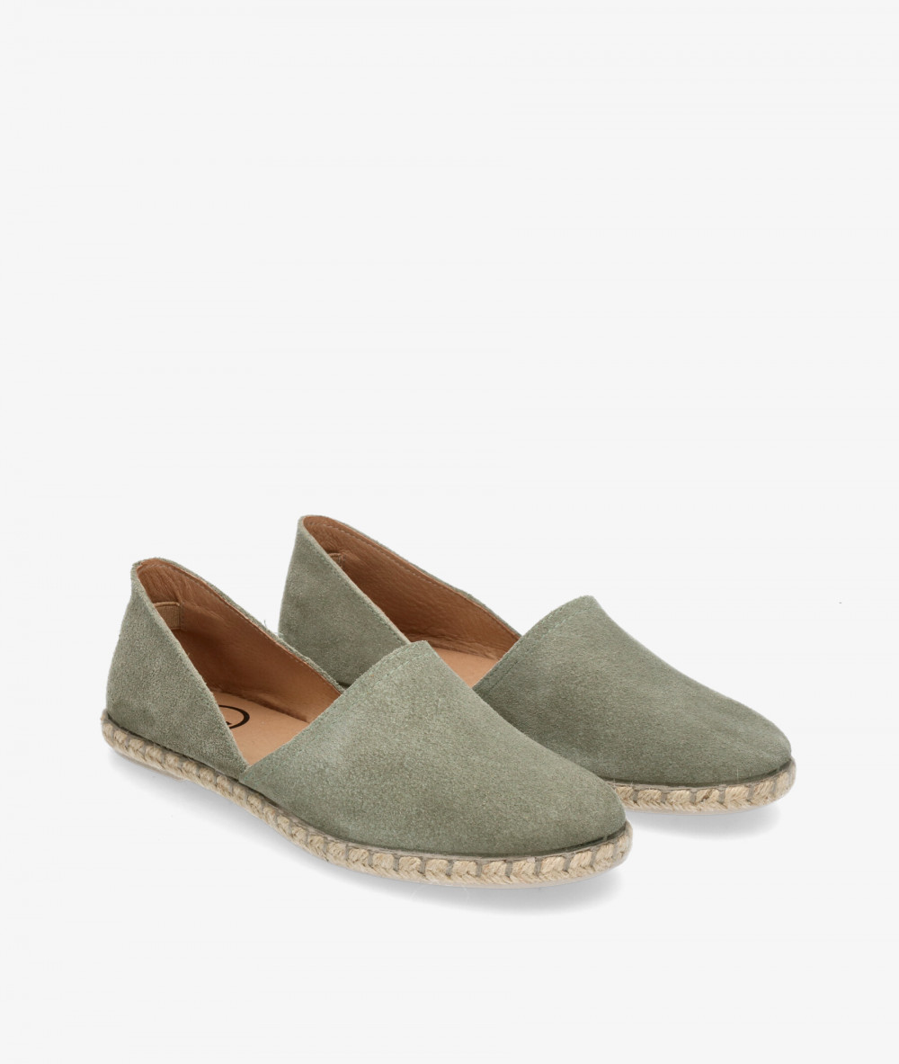 Alpargatas Myers  OC-9 en serraje kaki Alpargatas Myers  OC-9 en serraje kaki