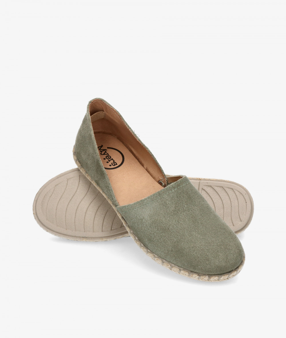 Alpargatas Myers  OC-9 en serraje kaki Alpargatas Myers  OC-9 en serraje kaki