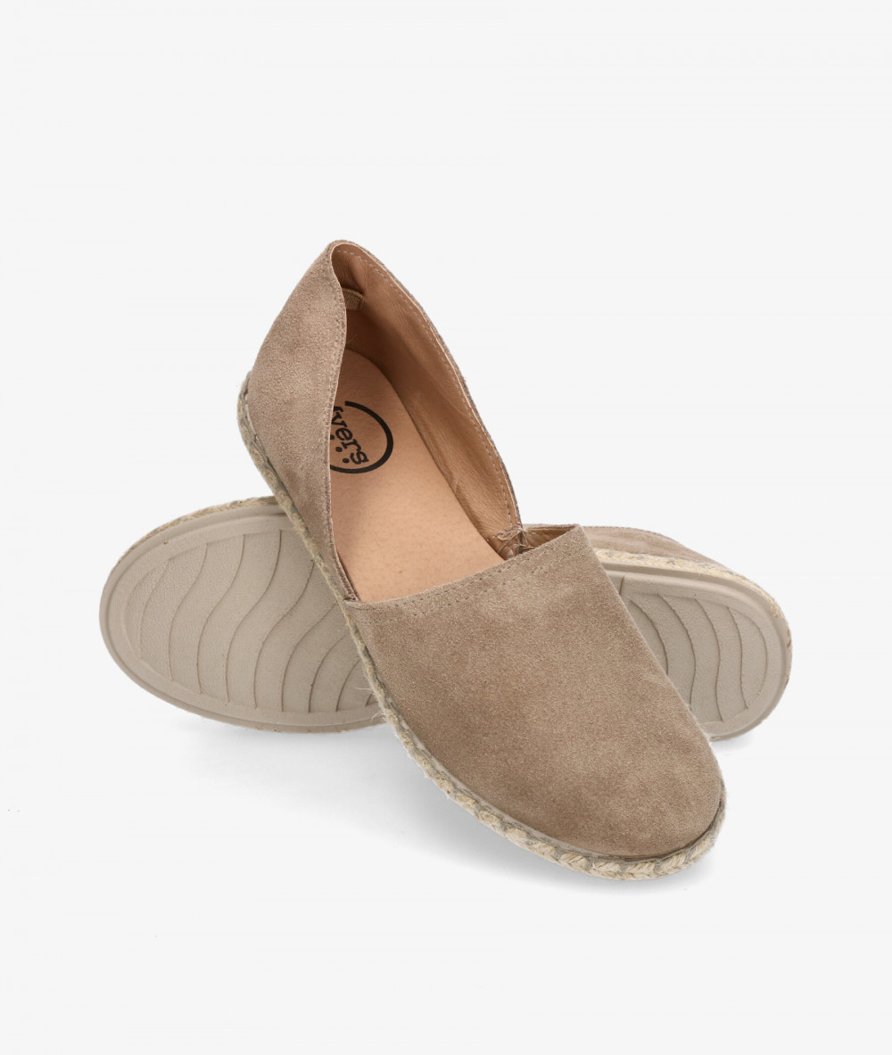 Alpargatas Myers  OC-9 en serraje taupe Alpargatas Myers  OC-9 en serraje taupe