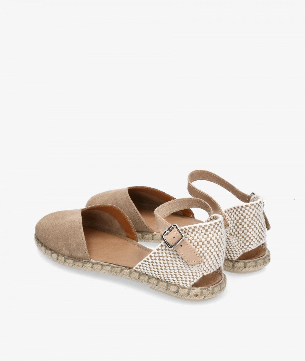 Alpargatas Myers  OC-5 en serraje taupe Alpargatas Myers  OC-5 en serraje taupe