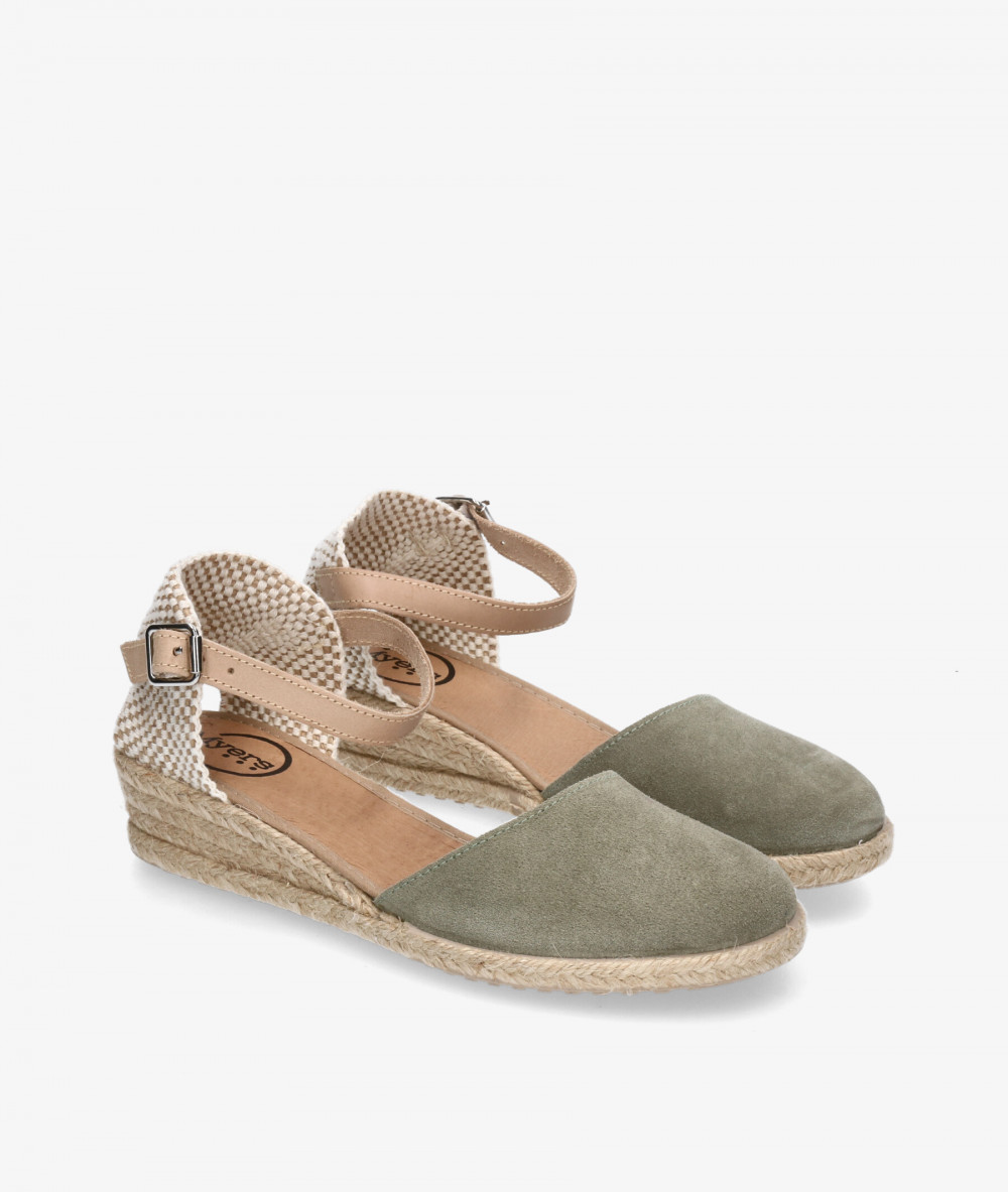 Alpargatas Myers  OC-1 en serraje kaki Alpargatas Myers  OC-1 en serraje kaki