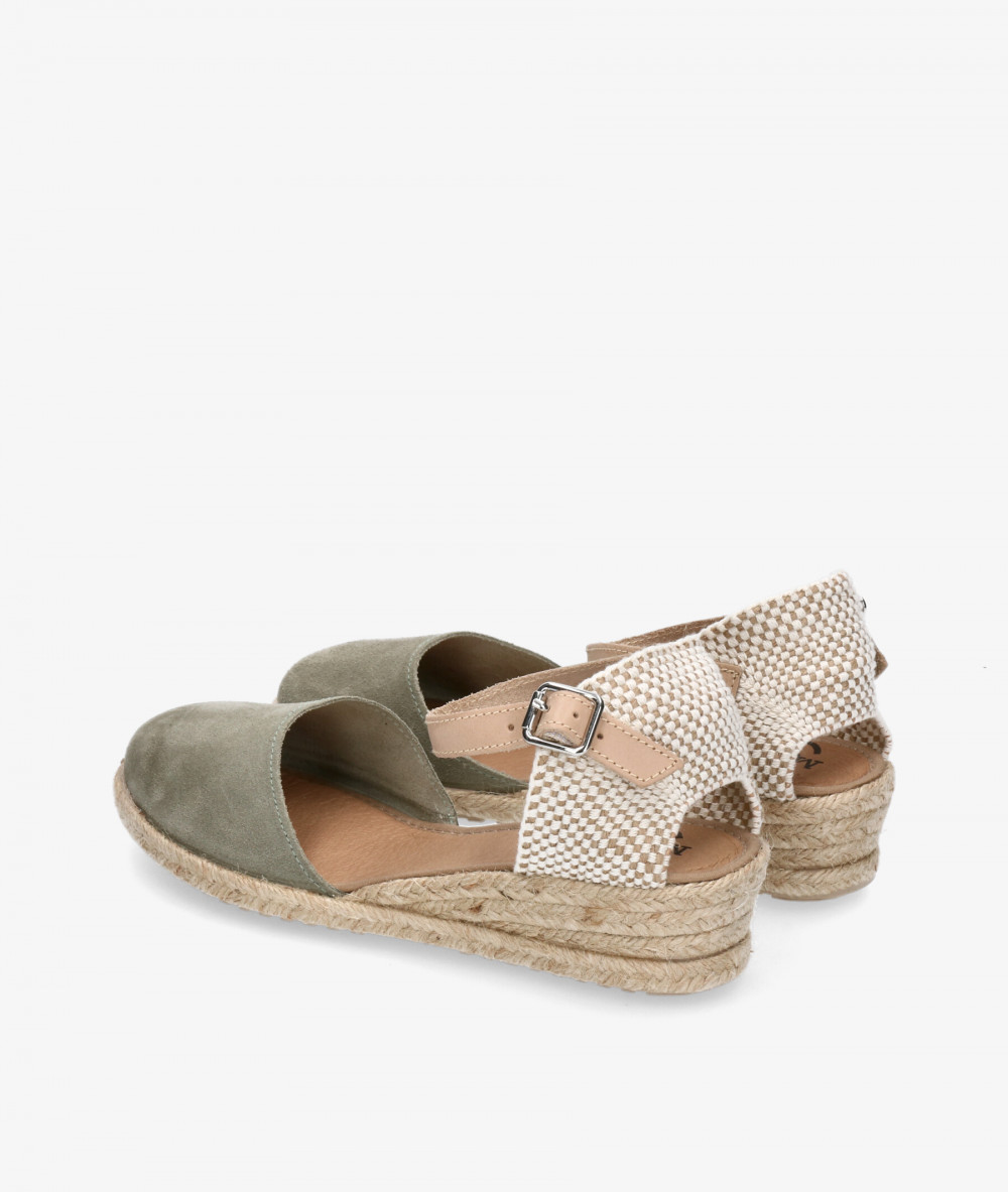 Alpargatas Myers  OC-1 en serraje kaki Alpargatas Myers  OC-1 en serraje kaki