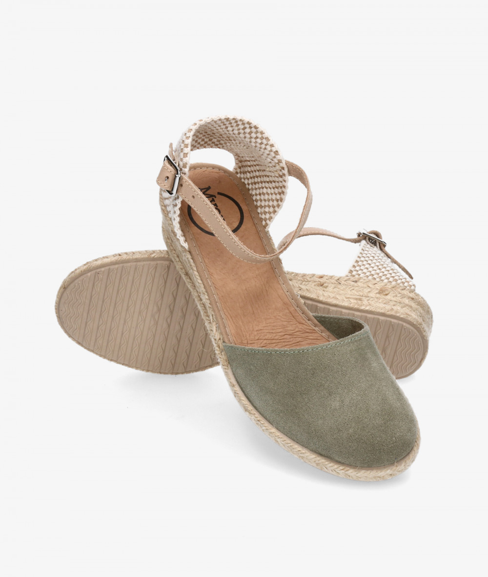Alpargatas Myers  OC-1 en serraje kaki Alpargatas Myers  OC-1 en serraje kaki