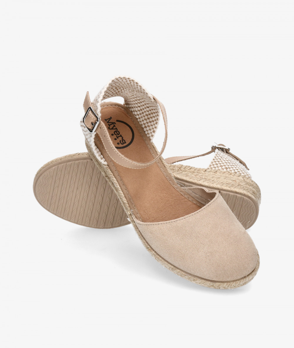 Alpargatas Myers  OC-1 en serraje beige Alpargatas Myers  OC-1 en serraje beige