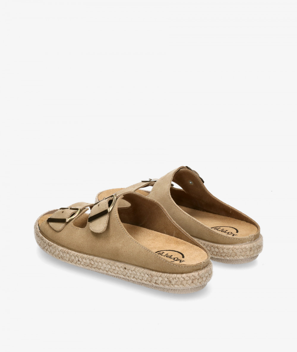 Myers Espadrilles  OC-7 in taupe split suede Myers Espadrilles  OC-7 in taupe split suede