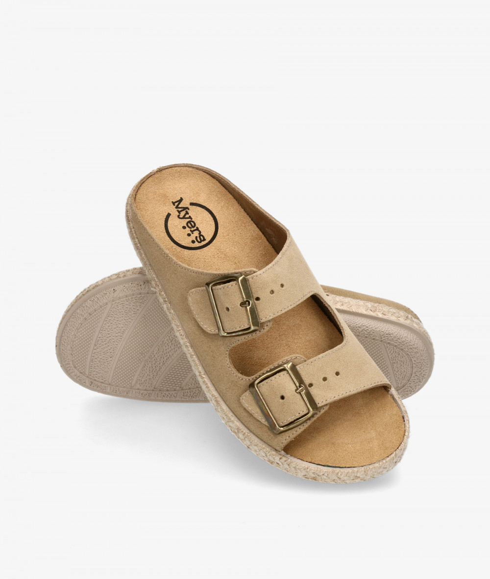 Myers Espadrilles  OC-7 in taupe split suede Myers Espadrilles  OC-7 in taupe split suede
