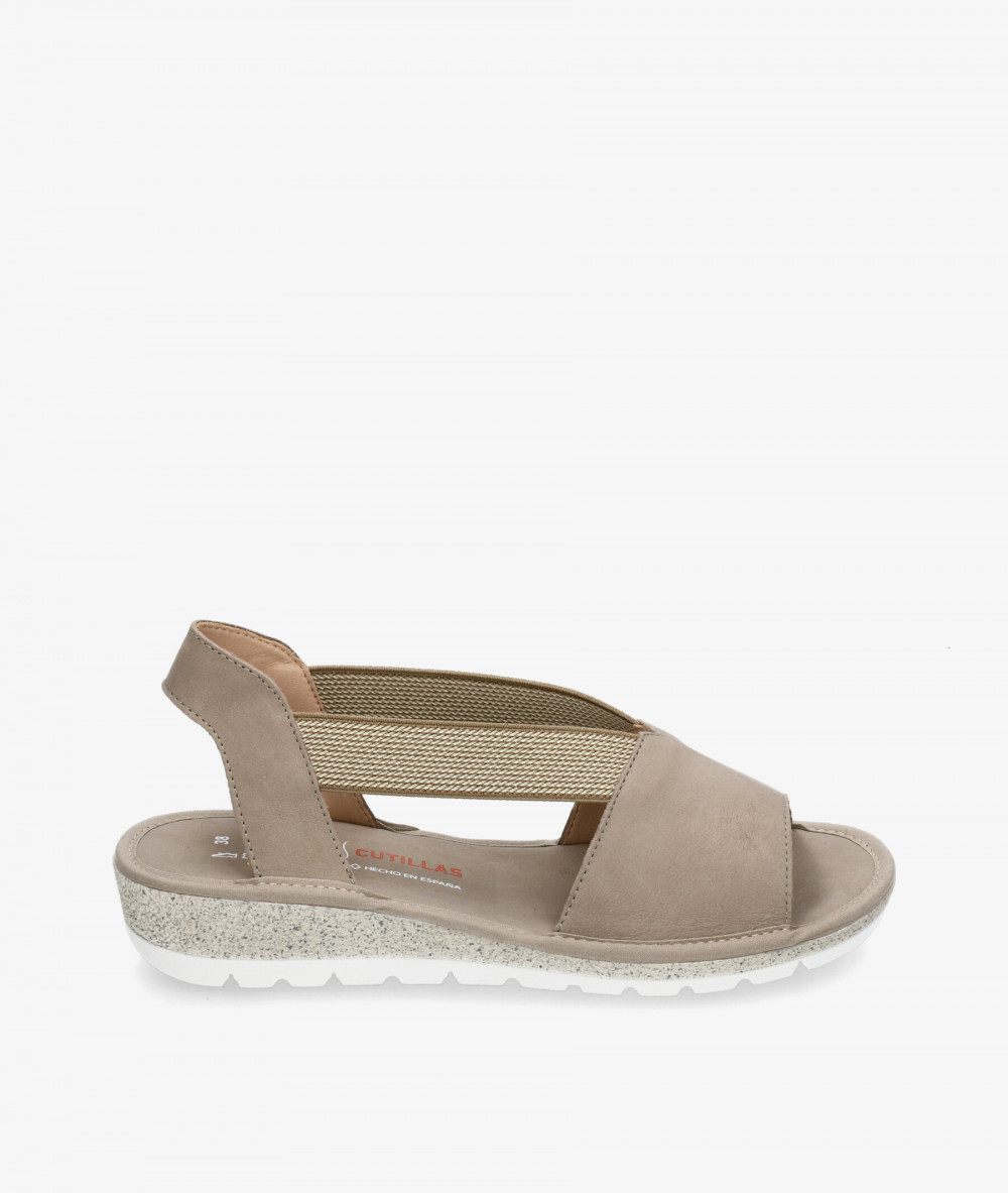 DOCTOR CUTILLAS Sandals  35413 in stone nubuck DOCTOR CUTILLAS Sandals  35413 in stone nubuck