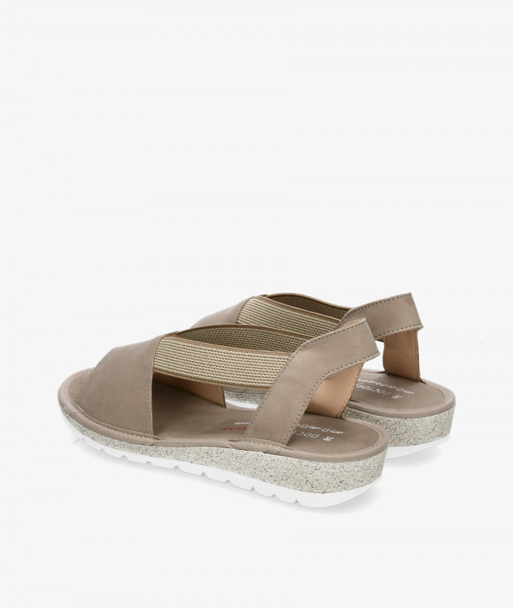 DOCTOR CUTILLAS Sandals  35413 in stone nubuck DOCTOR CUTILLAS Sandals  35413 in stone nubuck