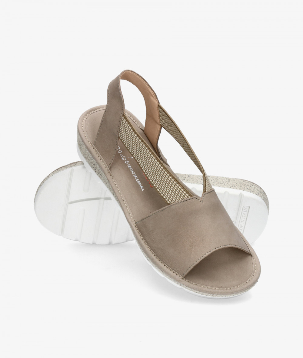 DOCTOR CUTILLAS Sandals  35413 in stone nubuck DOCTOR CUTILLAS Sandals  35413 in stone nubuck
