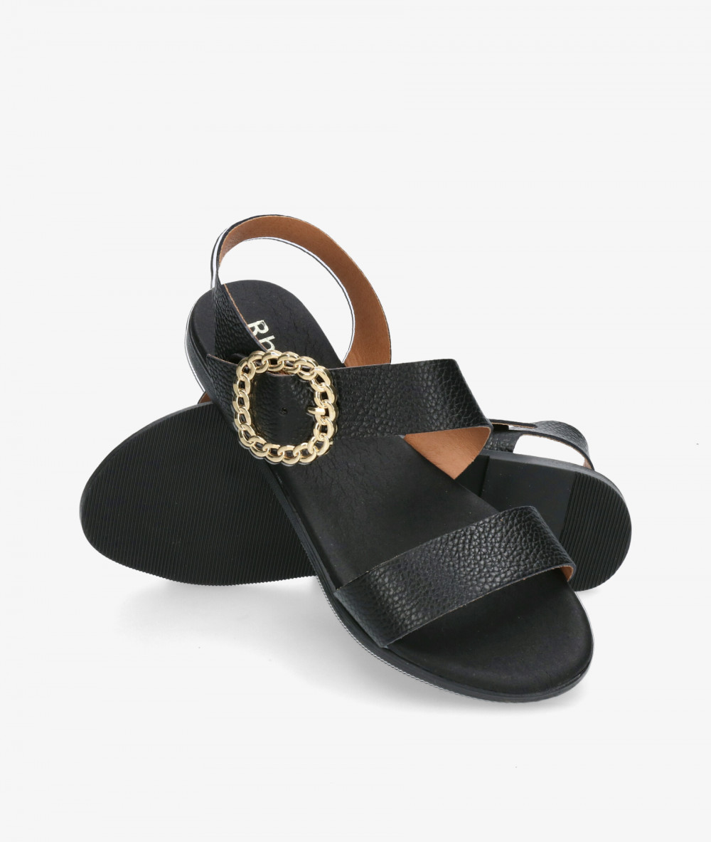 Rhostock Sandals  5594 in black Rhostock Sandals  5594 in black