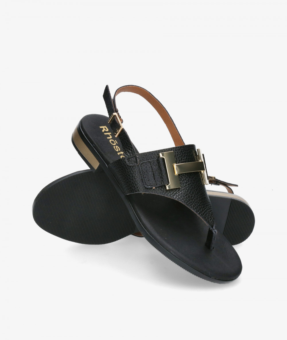 Rhostock Sandals  5585 in black Rhostock Sandals  5585 in black