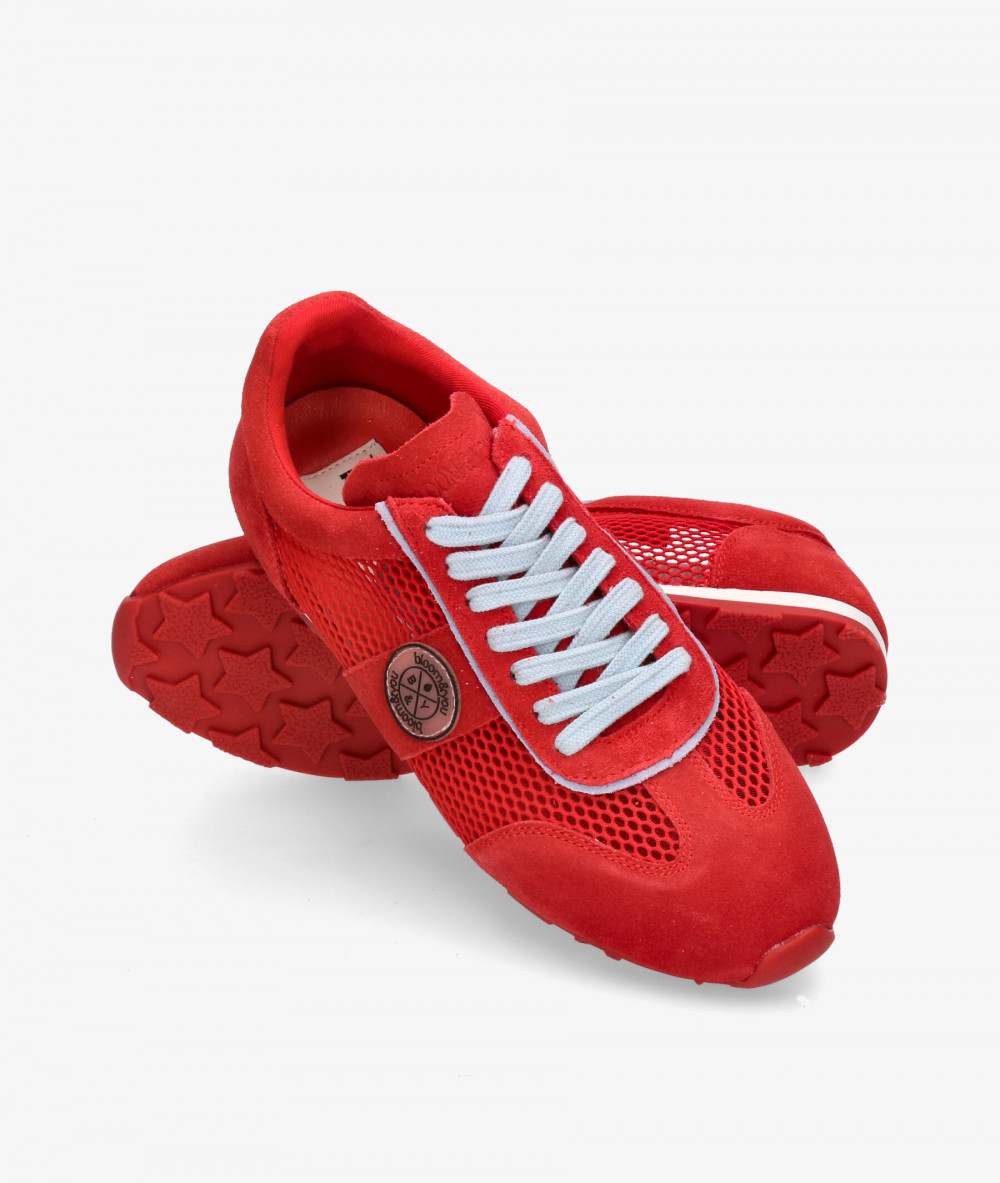 Deportivos bloom&you  CORI en serraje rojo Deportivos bloom&you  CORI en serraje rojo