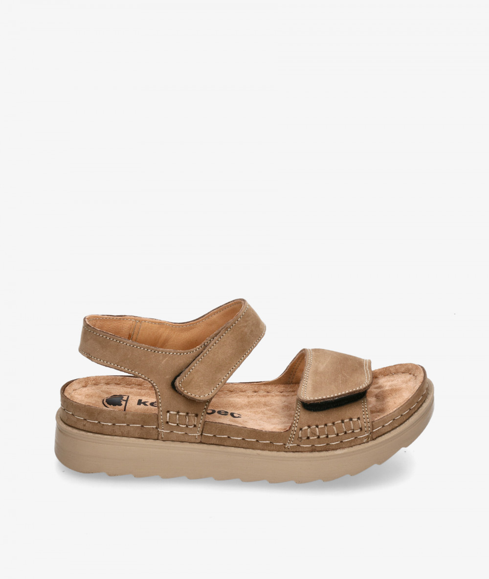 KENNEBEC- JOV Sandals  FLEX-22 in taupe nubuck KENNEBEC- JOV Sandals  FLEX-22 in taupe nubuck