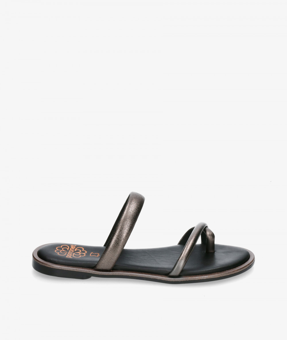 Porronet Sandals  3107 in lead-coloured Porronet Sandals  3107 in lead-coloured