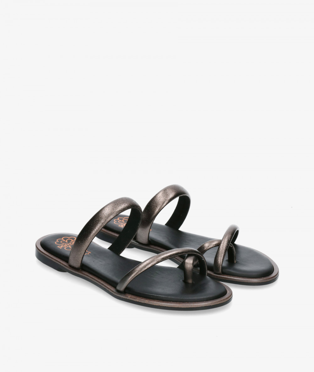 Porronet Sandals  3107 in lead-coloured Porronet Sandals  3107 in lead-coloured