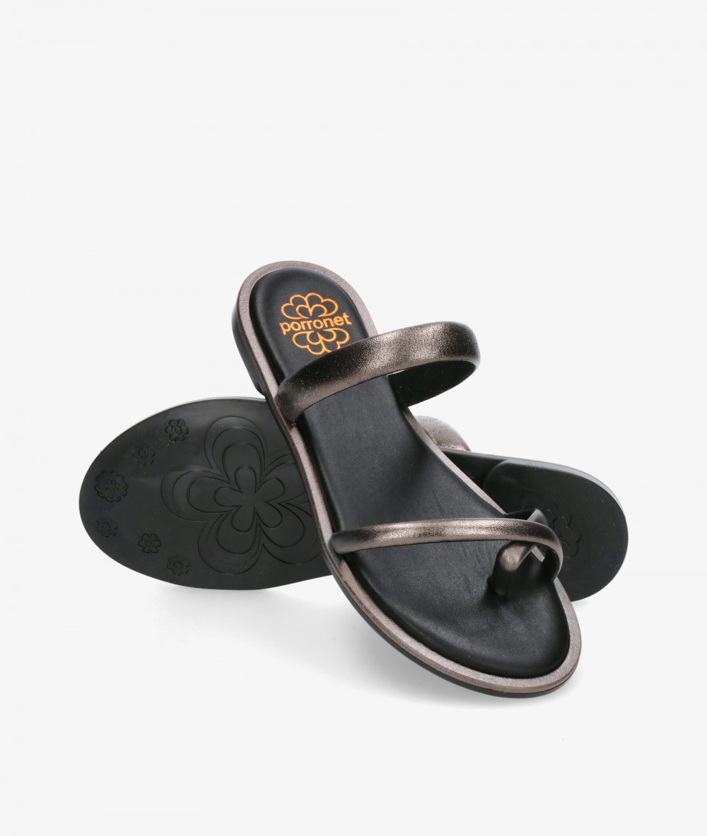Porronet Sandals  3107 in lead-coloured Porronet Sandals  3107 in lead-coloured