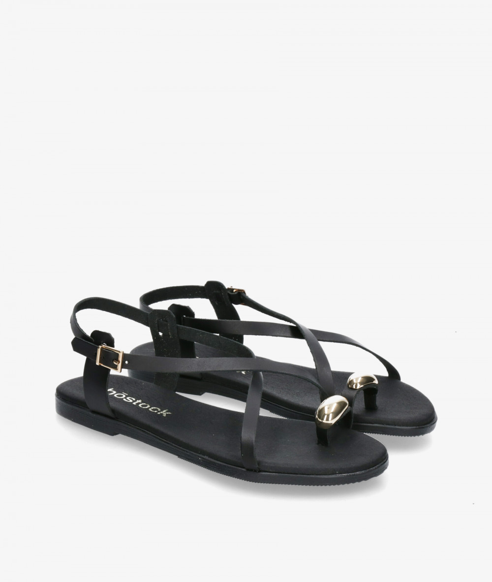 Rhostock Sandals  5587 in black Rhostock Sandals  5587 in black