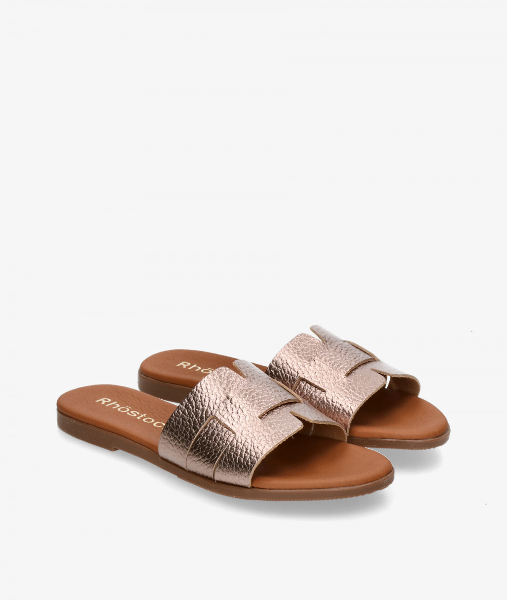 Rhostock Sandals  5550 in taupe metallic Rhostock Sandals  5550 in taupe metallic